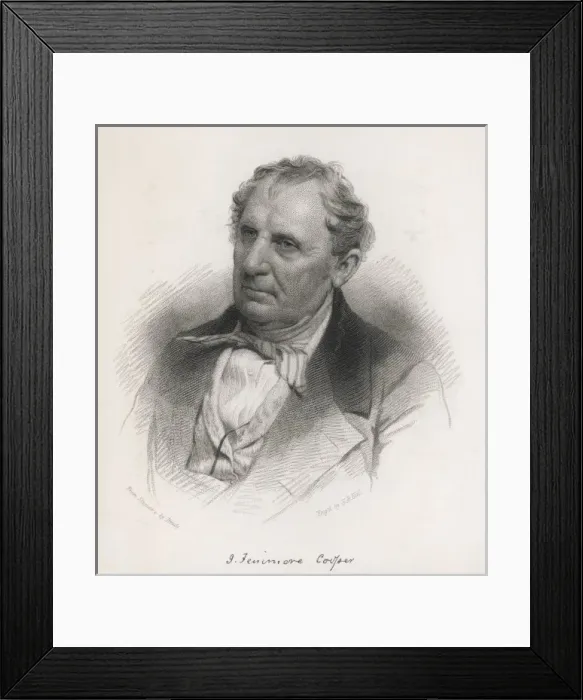Framed Print : J Fenimore Cooper / Brady Framed Print : J Fenimore Cooper / Brady