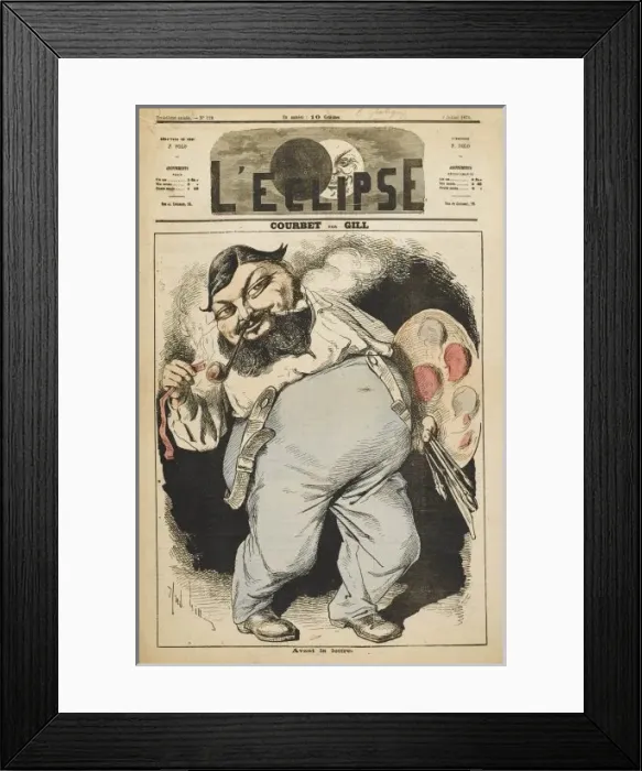Framed Print : Gustave Courbet / Eclipse Framed Print : Gustave Courbet / Eclipse