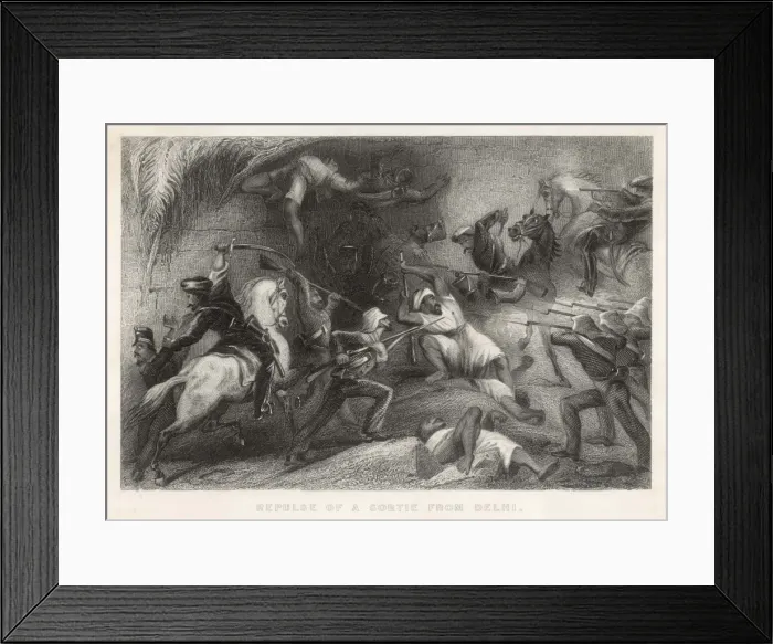 Framed Print : 1857 Mutiny / Delhi Framed Print : 1857 Mutiny / Delhi