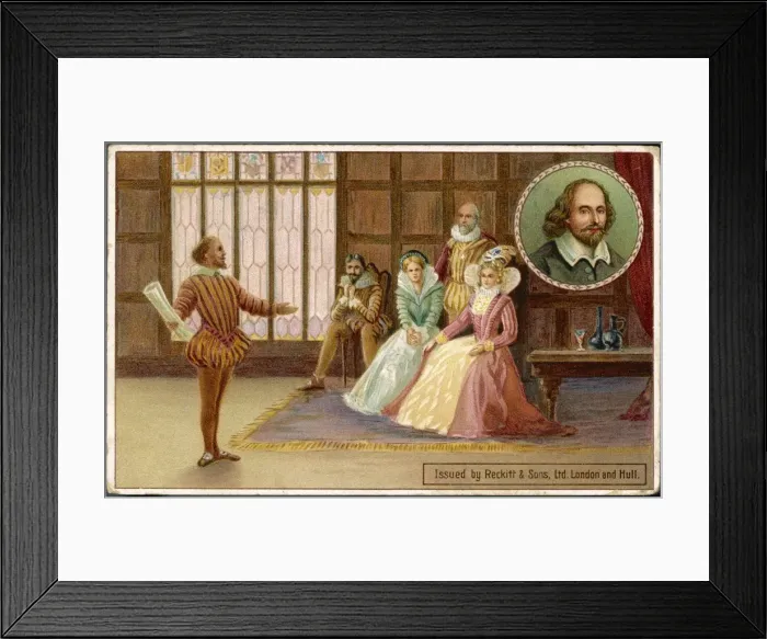Framed Print : Shakespeare / Reading Eliz Framed Print : Shakespeare / Reading Eliz