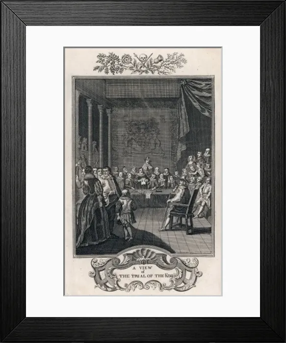 Framed Print : The Trial of Charles I Framed Print : The Trial of Charles I