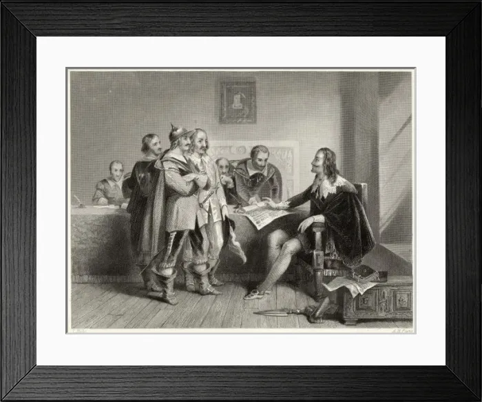 Framed Print : Charles Rejects Treaty Framed Print : Charles Rejects Treaty