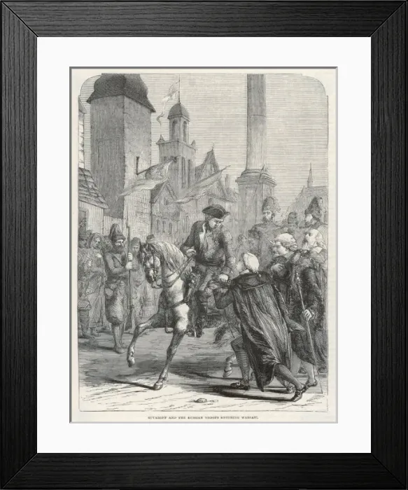 Framed Print : Suvorov Enters Warsaw Framed Print : Suvorov Enters Warsaw