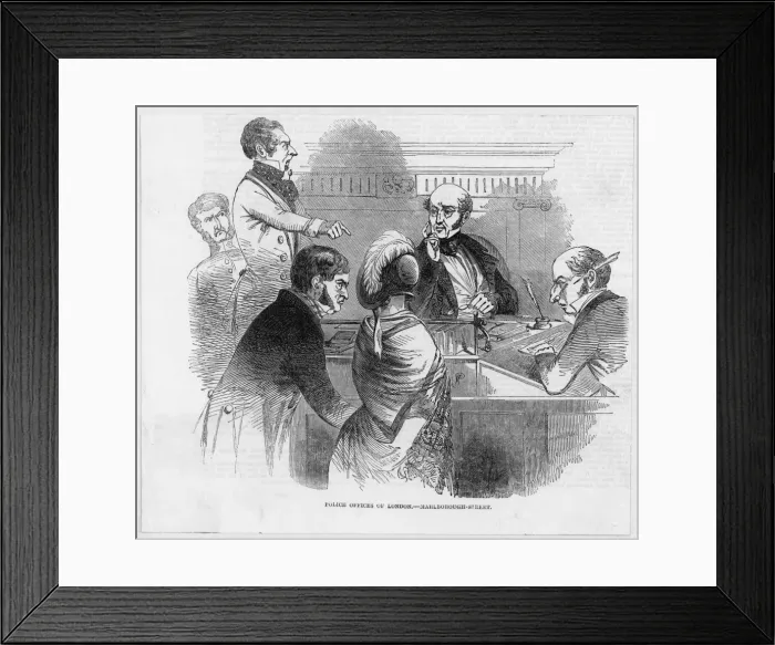 Framed Print : Police Court Framed Print : Police Court