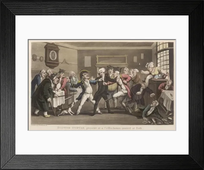Framed Print : Syntax in Coffee Brawl Framed Print : Syntax in Coffee Brawl