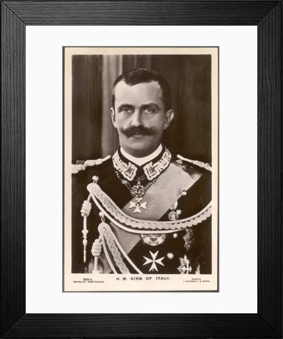 Framed Print : Vittorio Emanuele III