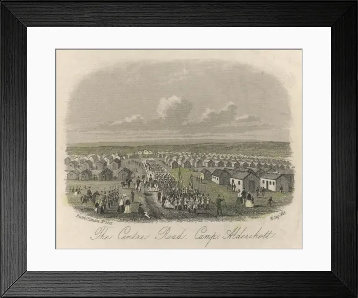 Framed Print : Aldershot Camp / 1855 Framed Print : Aldershot Camp / 1855