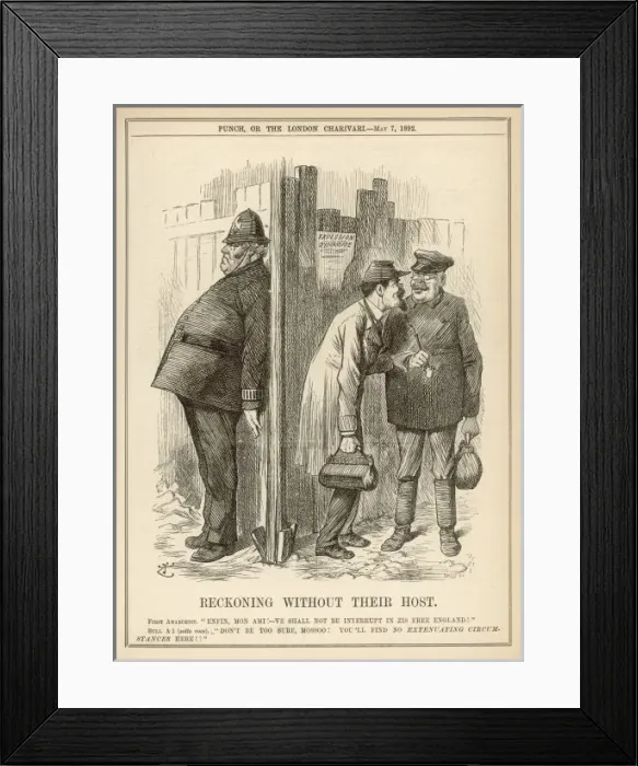 Framed Print : Anarchists Plot / 1892 Framed Print : Anarchists Plot / 1892