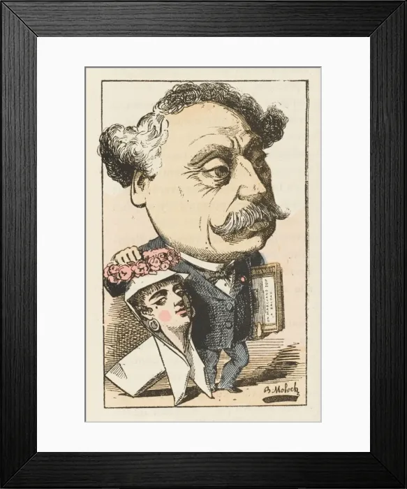 Framed Print : Dumas Fils / Trombinoscope Framed Print : Dumas Fils / Trombinoscope