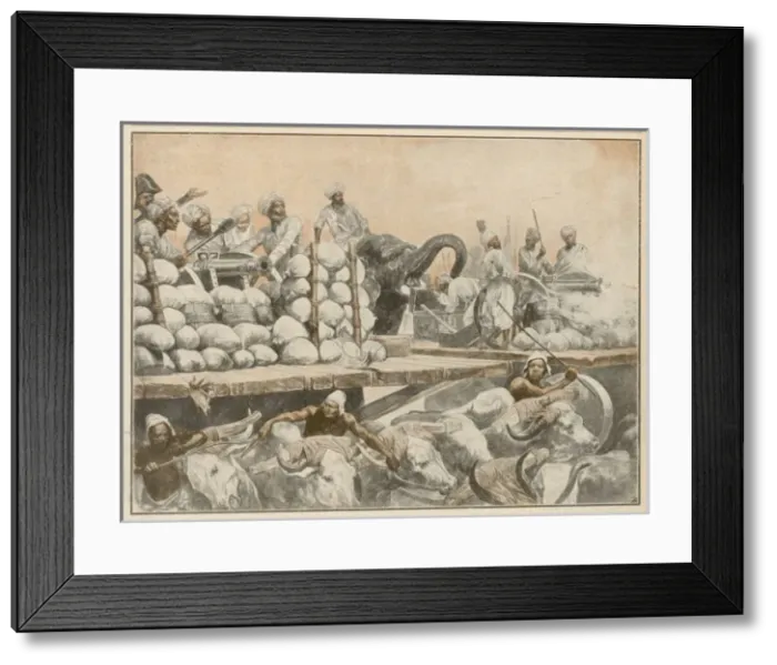 Framed Print : Clive at Plassey / India Framed Print : Clive at Plassey / India