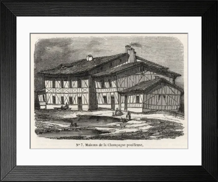 Framed Print : French Farm / Champagne Framed Print : French Farm / Champagne