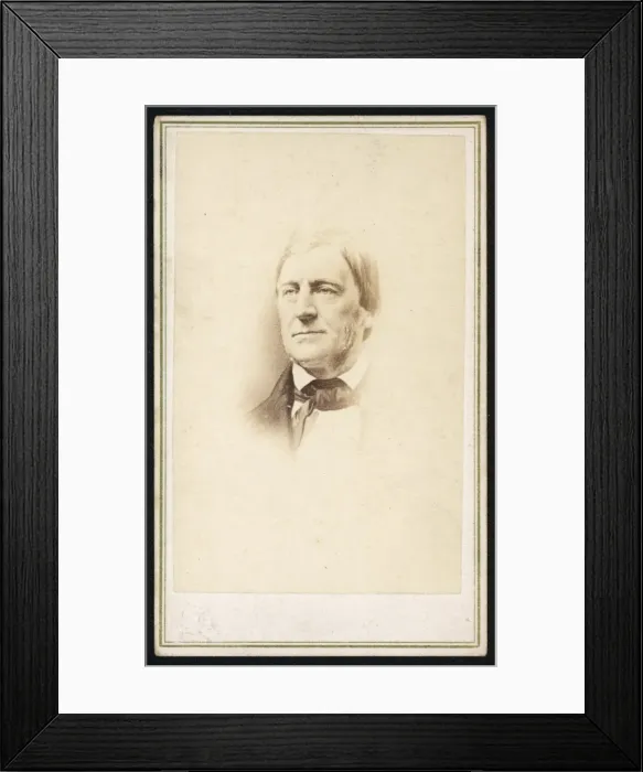 Framed Print : Rw Emerson / Anthony Cdv Framed Print : Rw Emerson / Anthony Cdv