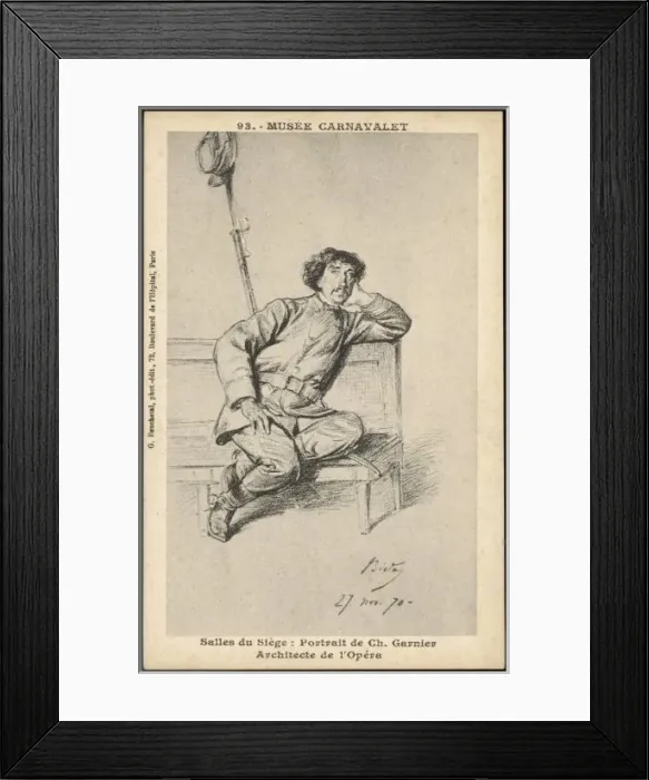 Framed Print : Jlc Garnier / Postcard Framed Print : Jlc Garnier / Postcard