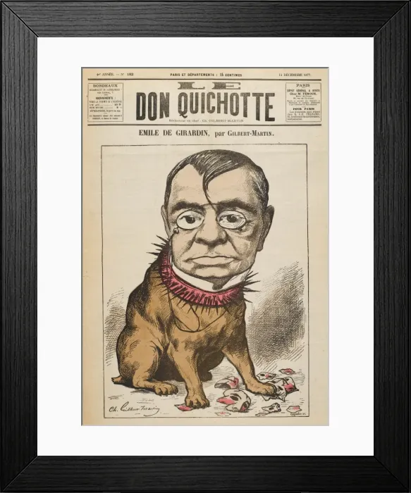Framed Print : Emile De Girardin / Don Qu Framed Print : Emile De Girardin / Don Qu