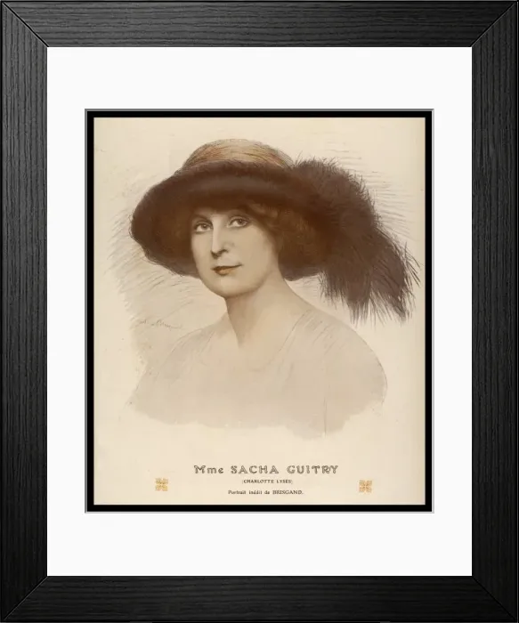Framed Print : Charlotte Guitry Framed Print : Charlotte Guitry