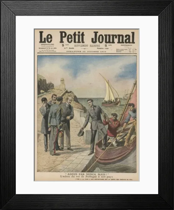 Framed Print : Manuel II Flees Framed Print : Manuel II Flees