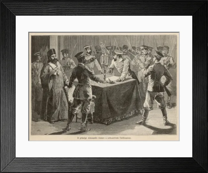 Framed Print : Alexander Abdicates / 1886 Framed Print : Alexander Abdicates / 1886