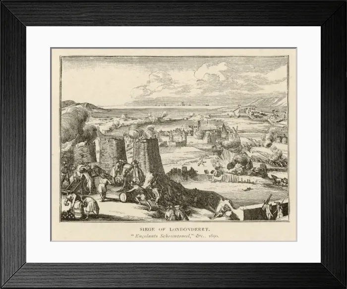 Framed Print : Siege of Londonderry Framed Print : Siege of Londonderry
