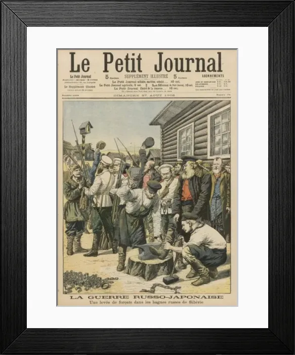 Framed Print : Rus / Jap War: Convicts Framed Print : Rus / Jap War: Convicts