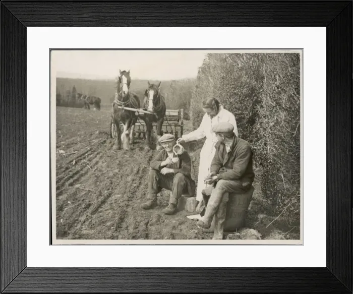 Framed Print : Farmworkers Break Framed Print : Farmworkers Break