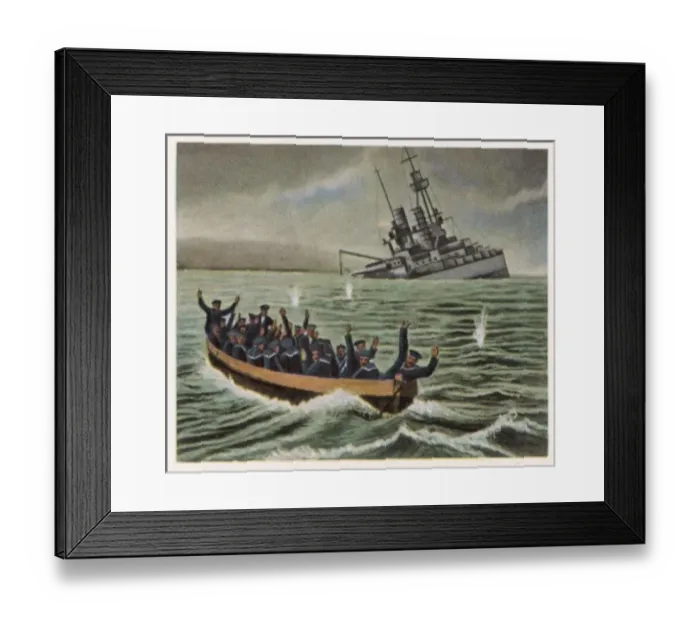 Framed Print : SCAPA FLOW  /  1919