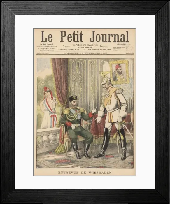 Framed Print : Tsar Meets Kaiser / 1903 Framed Print : Tsar Meets Kaiser / 1903