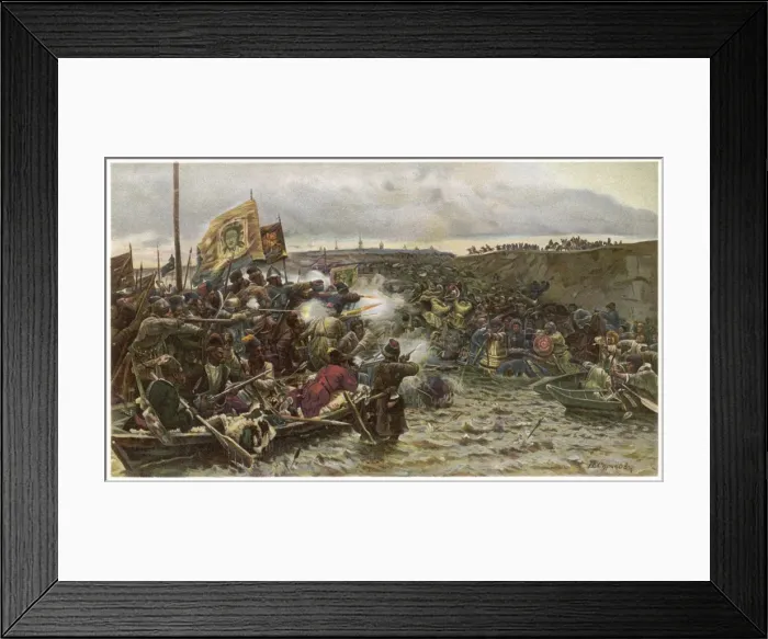 Framed Print : 1581 / Cossacks in Siberia Framed Print : 1581 / Cossacks in Siberia