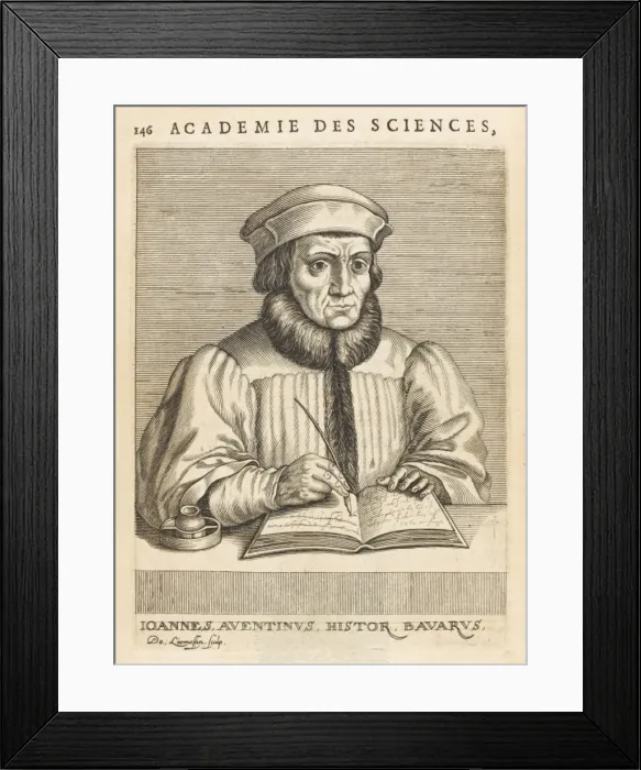 Framed Print : Johann Aventinus Turmair Framed Print : Johann Aventinus Turmair