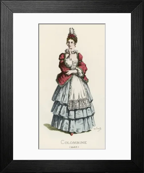 Framed Print : Columbine / Sand 1862 Framed Print : Columbine / Sand 1862