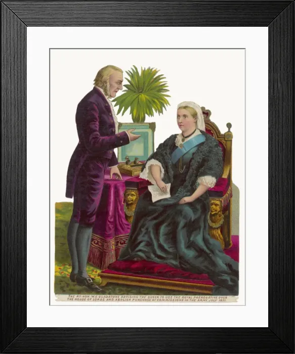 Framed Print : Victoria / Gladstone / 1871 Framed Print : Victoria / Gladstone / 1871