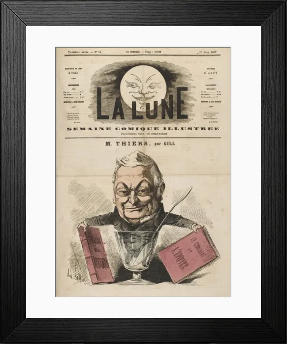 Framed Print : THIERS (GILL 1867) Framed Print : THIERS (GILL 1867)