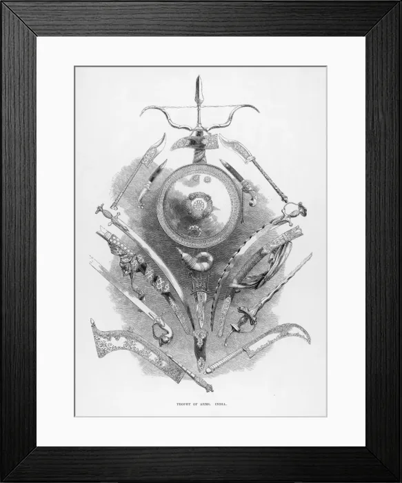 Framed Print : Swords & Daggers 1851 Framed Print : Swords & Daggers 1851