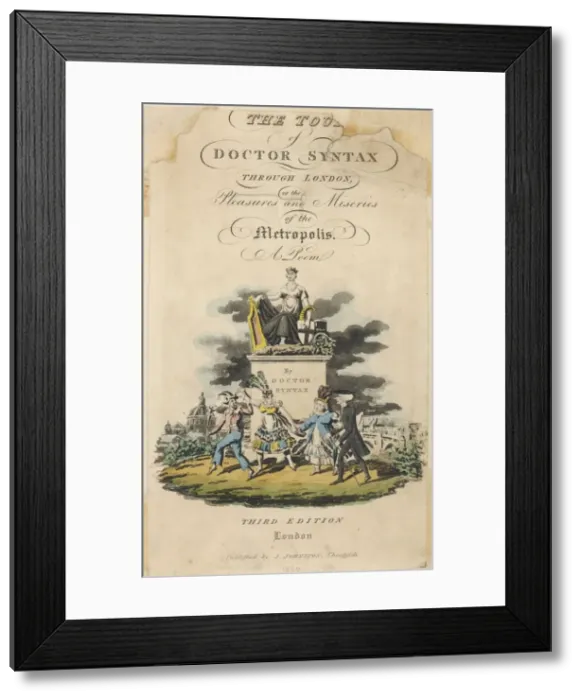 Framed Print : Dr Syntax Title Page Framed Print : Dr Syntax Title Page