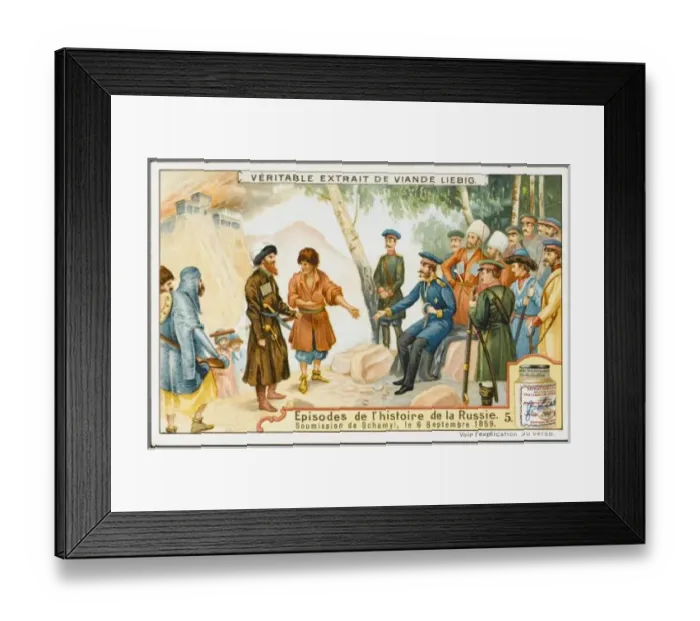 Framed Print : 1859 / Shamil Surrenders Framed Print : 1859 / Shamil Surrenders
