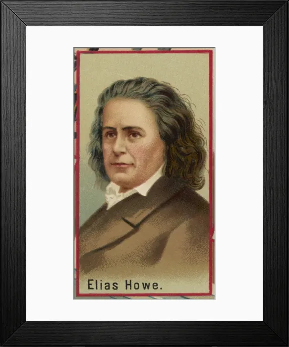Framed Print : Elias Howe / Worlds Inven Framed Print : Elias Howe / Worlds Inven