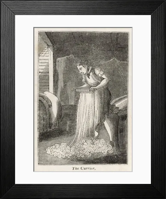 Framed Print : Industry / Leather / Currier Framed Print : Industry / Leather / Currier