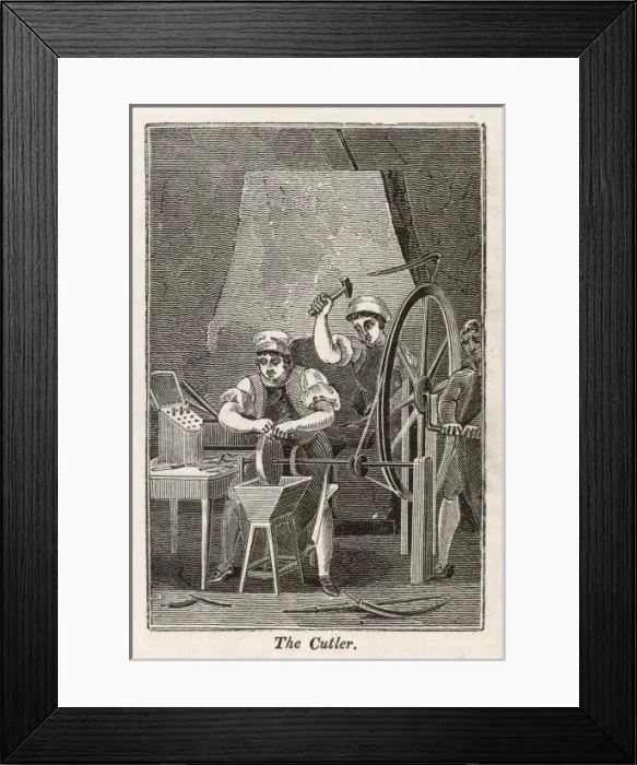 Framed Print : Industry  /  Cutlery 1827