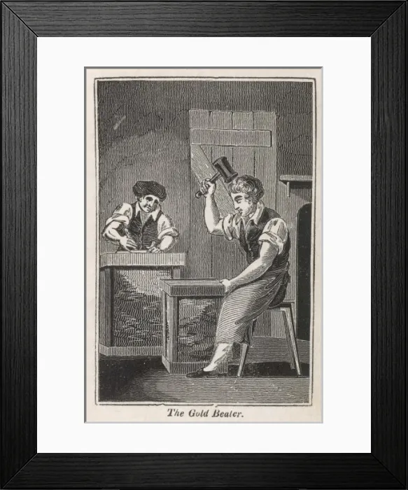Framed Print : Gold-Beater 1827 Framed Print : Gold-Beater 1827
