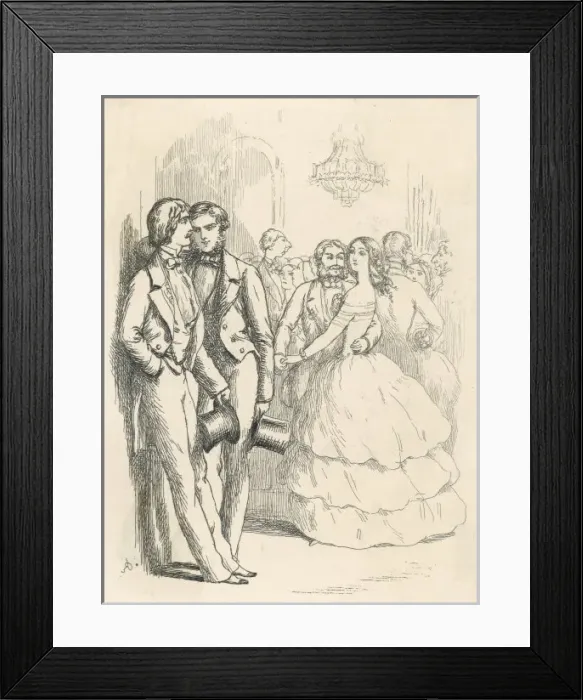 Framed Print : Gents at a Ball Framed Print : Gents at a Ball