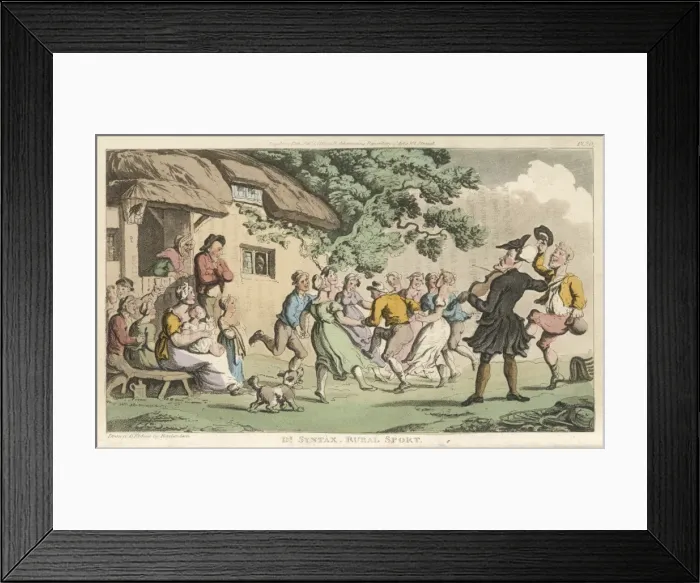 Framed Print : Country Dance in Village Framed Print : Country Dance in Village