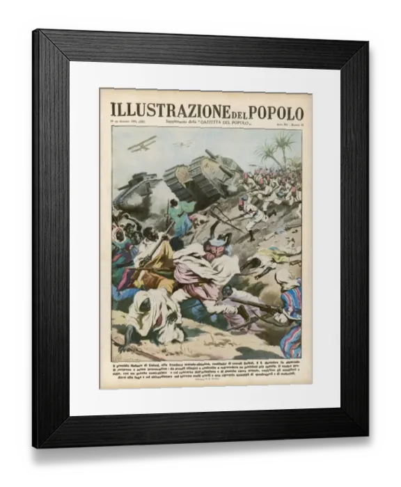 Framed Print : Battle at Ualual / 1934 Framed Print : Battle at Ualual / 1934