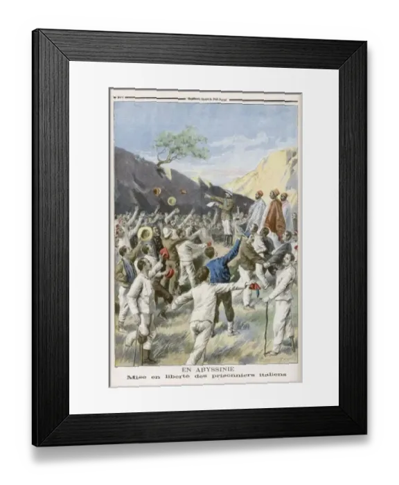 Framed Print : Italians Released / 1896 Framed Print : Italians Released / 1896