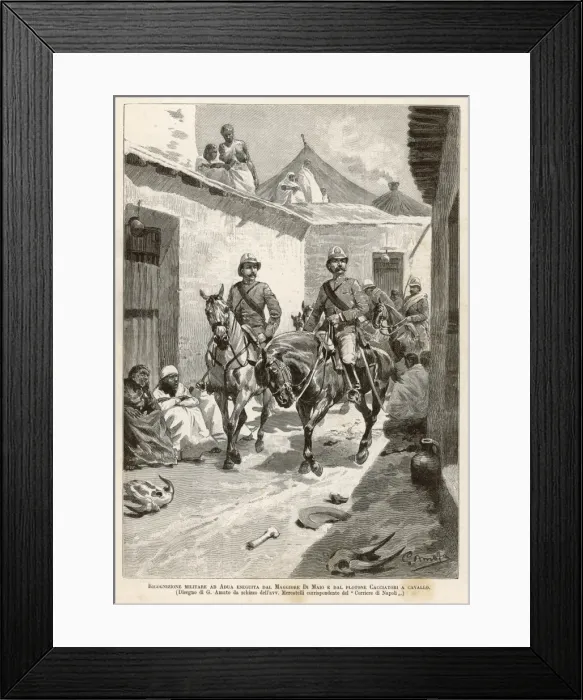 Framed Print : Italians in Aduwa 1890 Framed Print : Italians in Aduwa 1890
