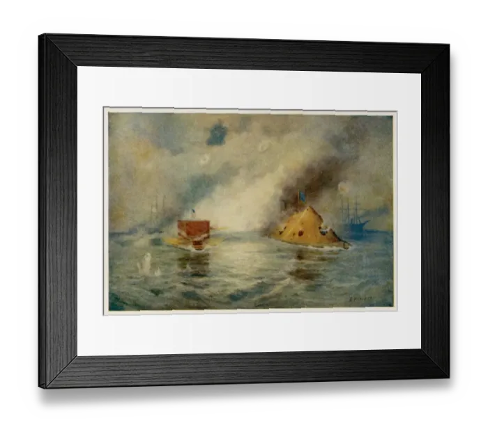 Framed Print : Monitor & Merrimac / Elson Framed Print : Monitor & Merrimac / Elson