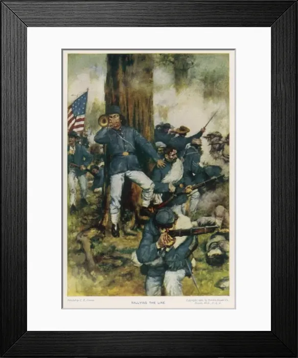Framed Print : Battle of Chickamauga