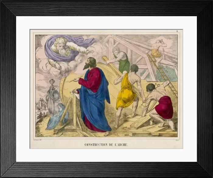 Framed Print : Noah Builds his Ark Framed Print : Noah Builds his Ark