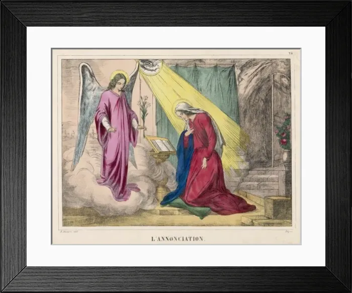 Framed Print : Mary Told Good News Framed Print : Mary Told Good News
