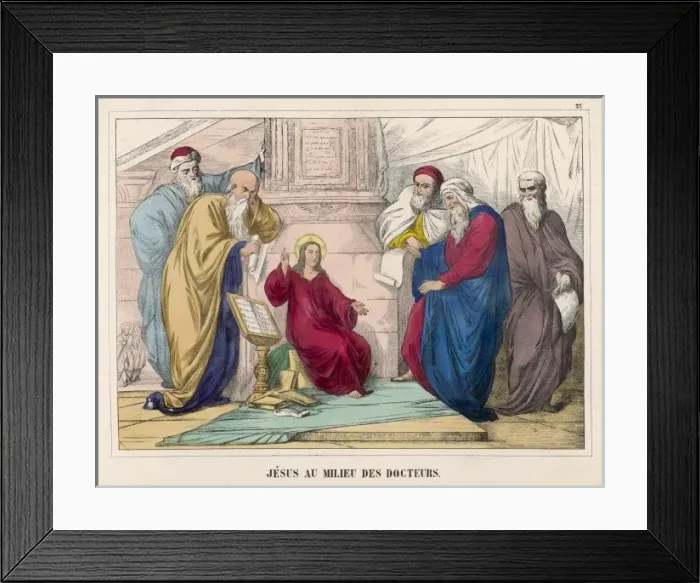 Framed Print : Jesus and the Doctors Framed Print : Jesus and the Doctors