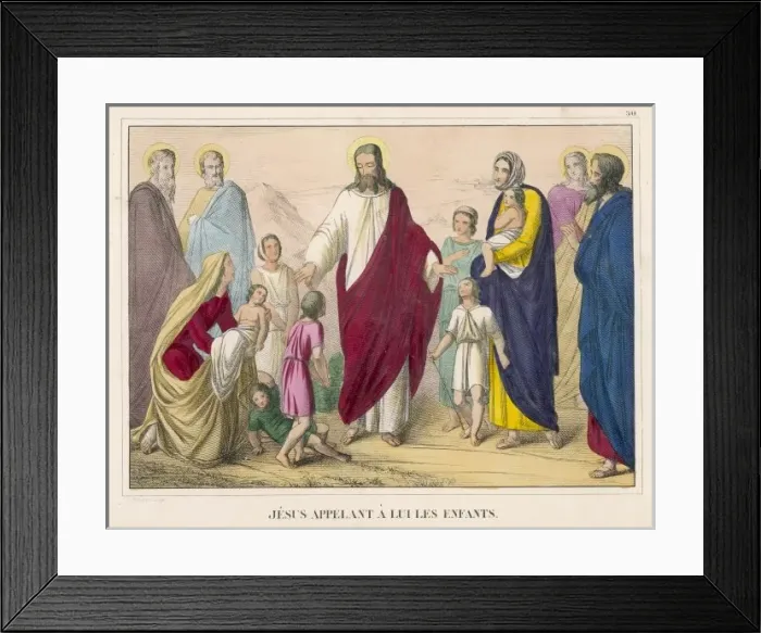 Framed Print : Jesus and the Children Framed Print : Jesus and the Children