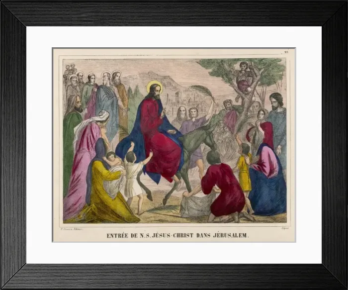 Framed Print : Jesus Rides into Town Framed Print : Jesus Rides into Town